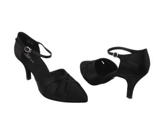 dance shoes women black satin  